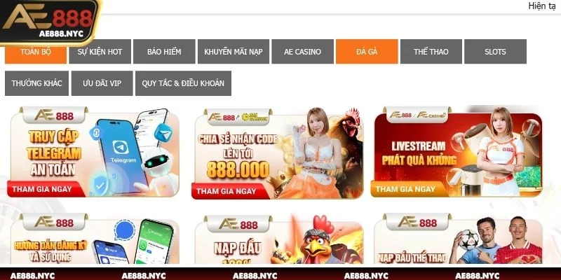 AE888 ghi điểm với hàng loạt chương trình khuyến mãi cực kỳ hấp dẫn