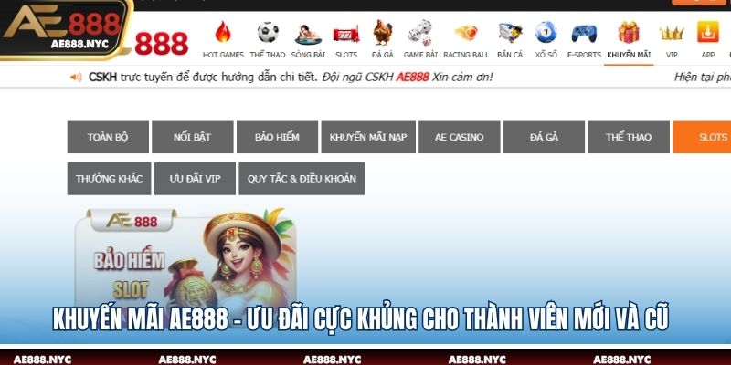 Khuyến mãi AE888 – Ưu Đãi Cực Khủng Cho Thành Viên Mới Và Cũ